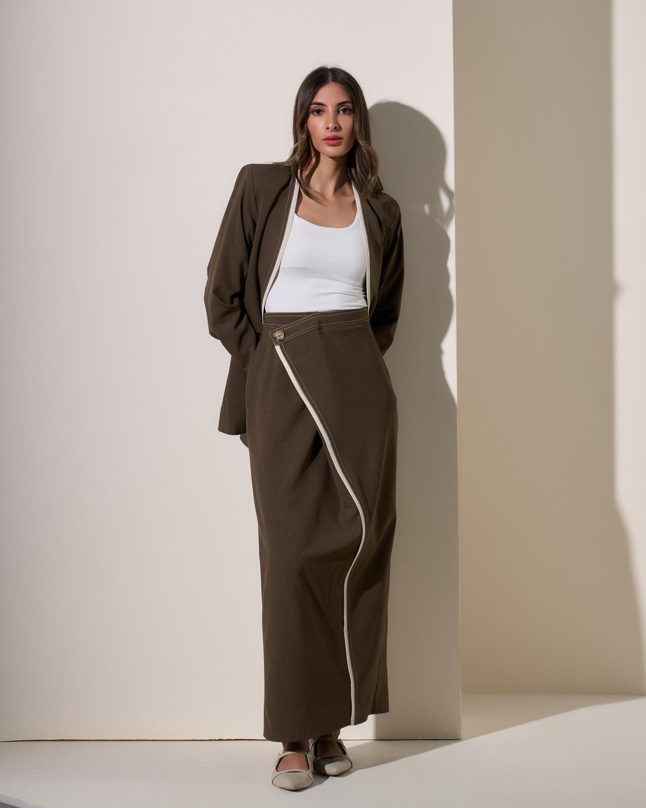 OVERSIZED BLAZER & SKIRT SET